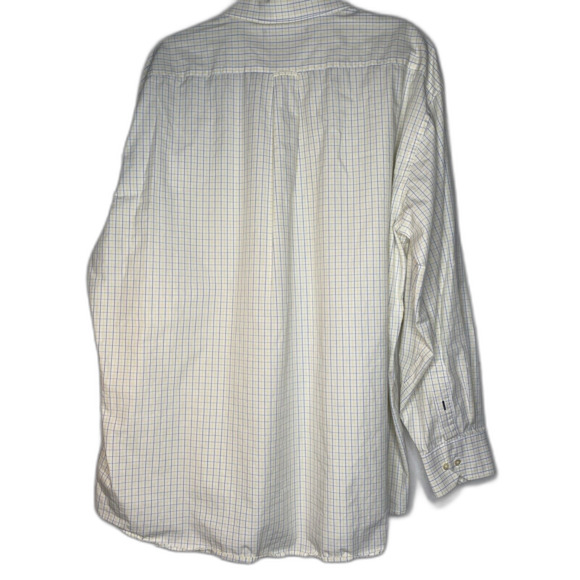 Tommy Hilfiger Shirt Size XXL 2XL Mens Blue Yellow Boxed Long Sleeve Button Up - Picture 6 of 12